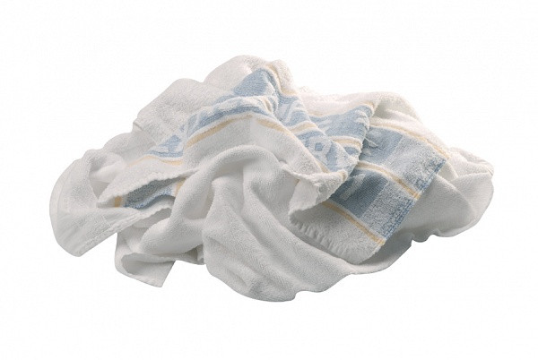Handdoek badstof wit 5kg